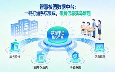 信息孤岛难题如何破？智慧校园数据中台一键打通各系统